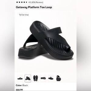 Crocs Getaway Black Women's Sandals